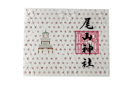 切絵御朱印 梅花レース風